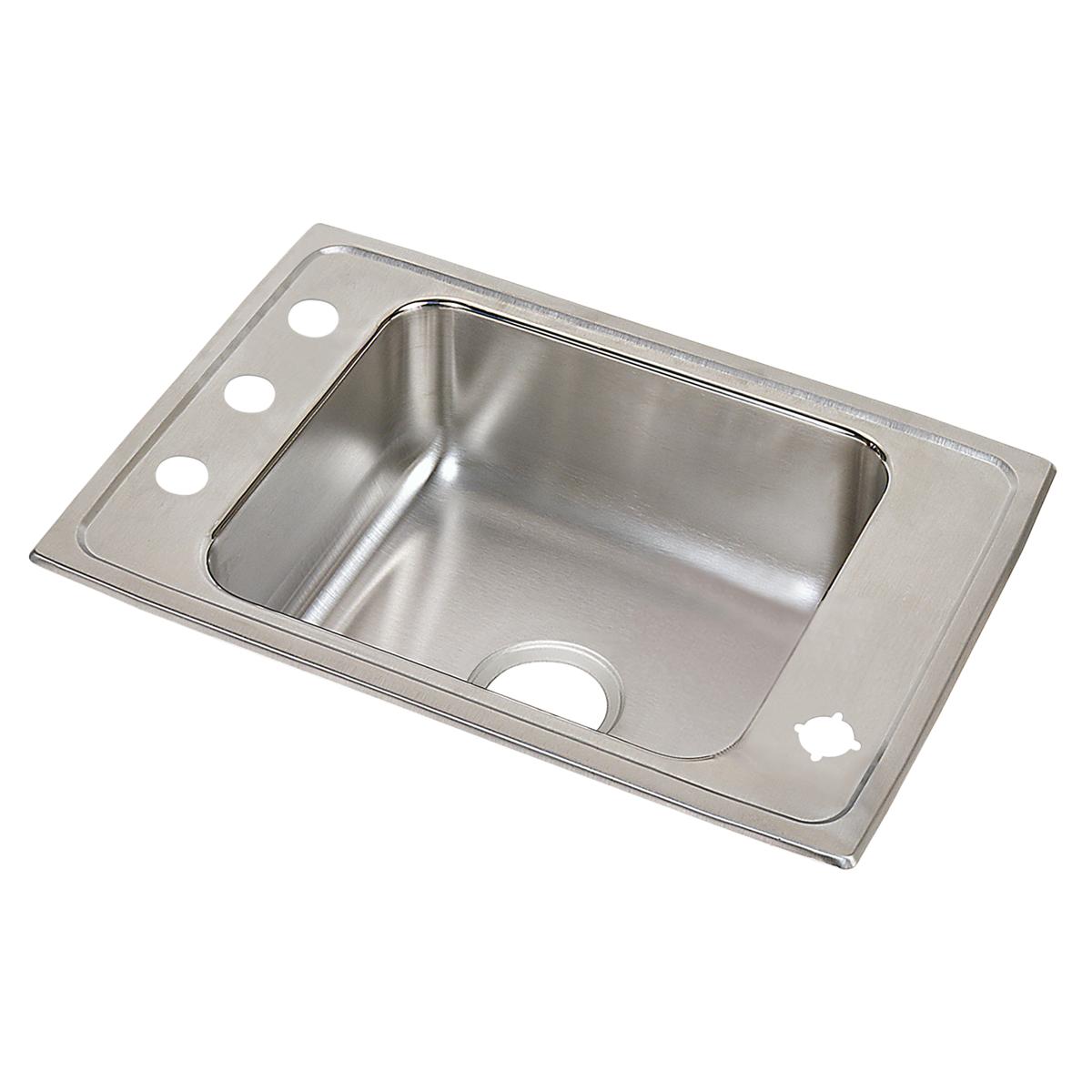 Elkay Lustertone Classic ADA - Compliant 25 x 17 x 4 - 1/2 Single Bowl Drop - in Classroom Sink