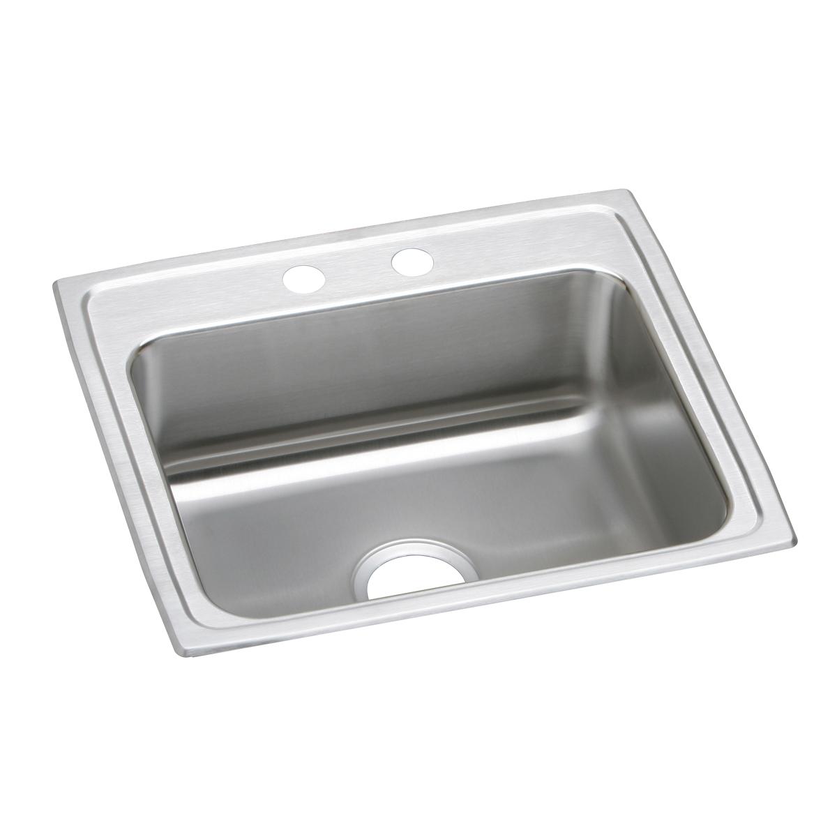 Elkay Lustertone Classic 22x19.5x4.5 Single Bowl Drop - in ADA - compliant Stainless Steel Sink