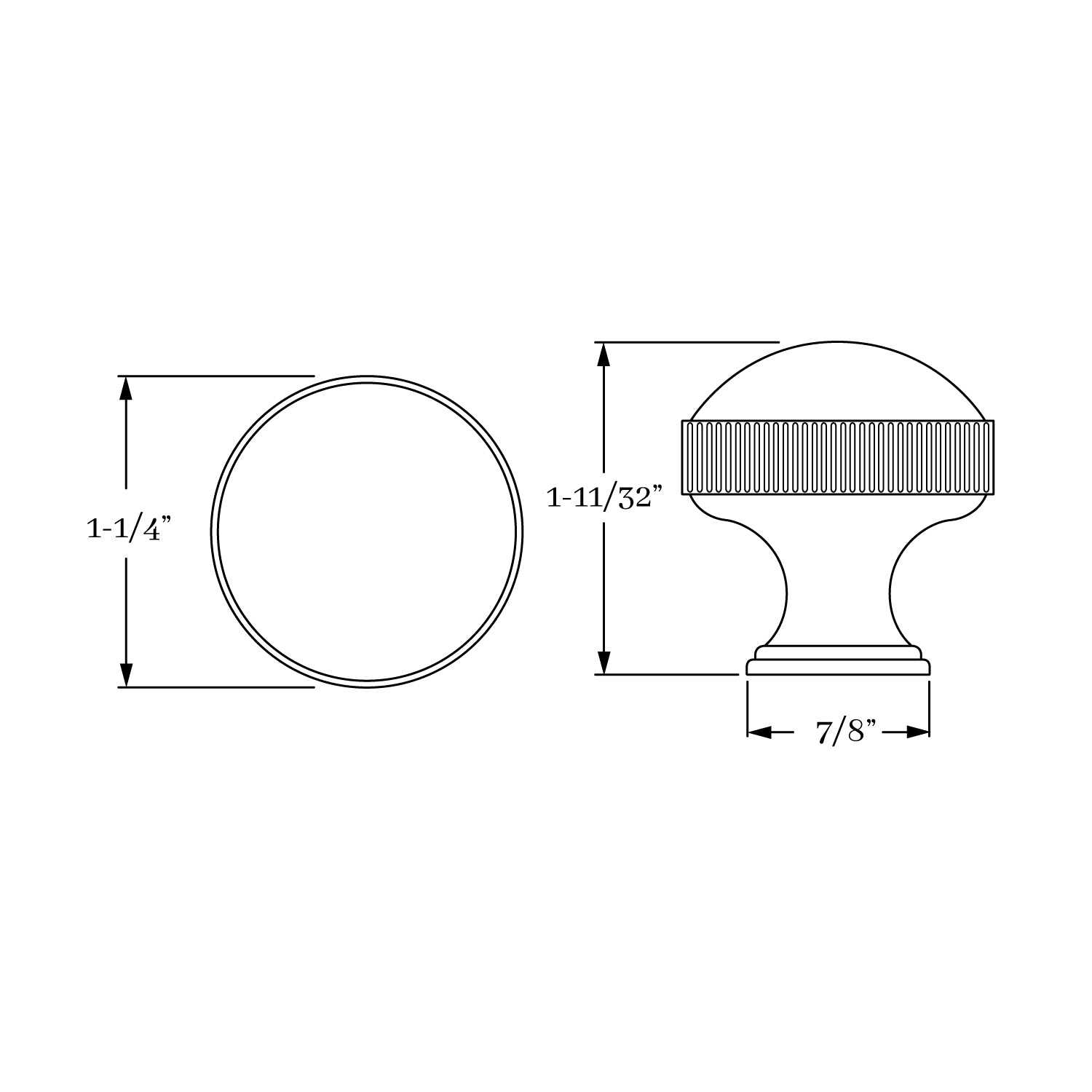Exquisite Classic Brass Palmer 1 1/4 - Inch Coin - Style Cabinet Knob