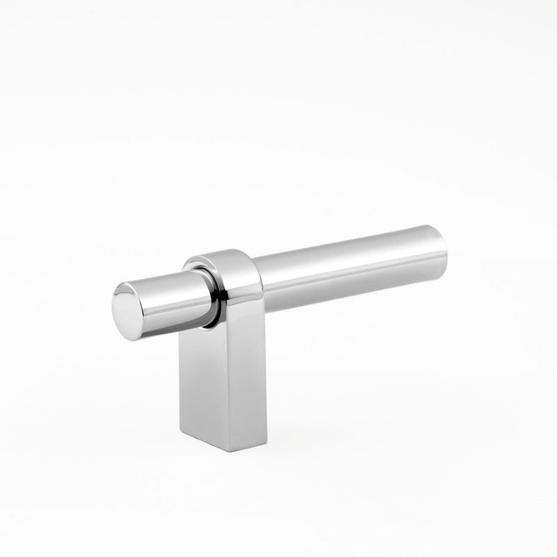 Medium-Sized Classic Brass Aspen L-Shape Cabinet and Door Pull