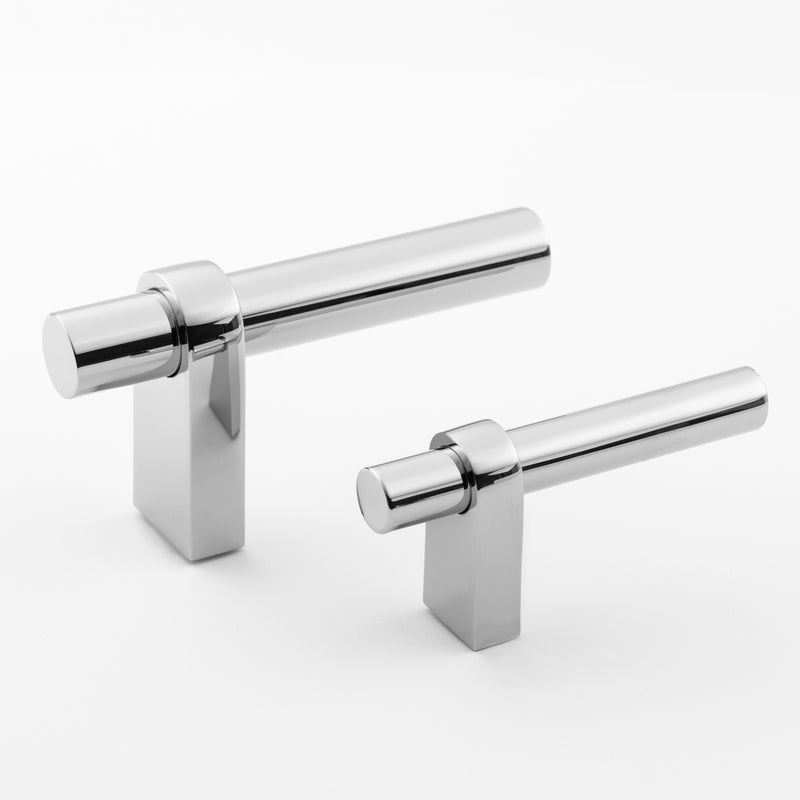 Large-Sized Classic Brass Aspen L-Style Cabinet and Drawer Pull