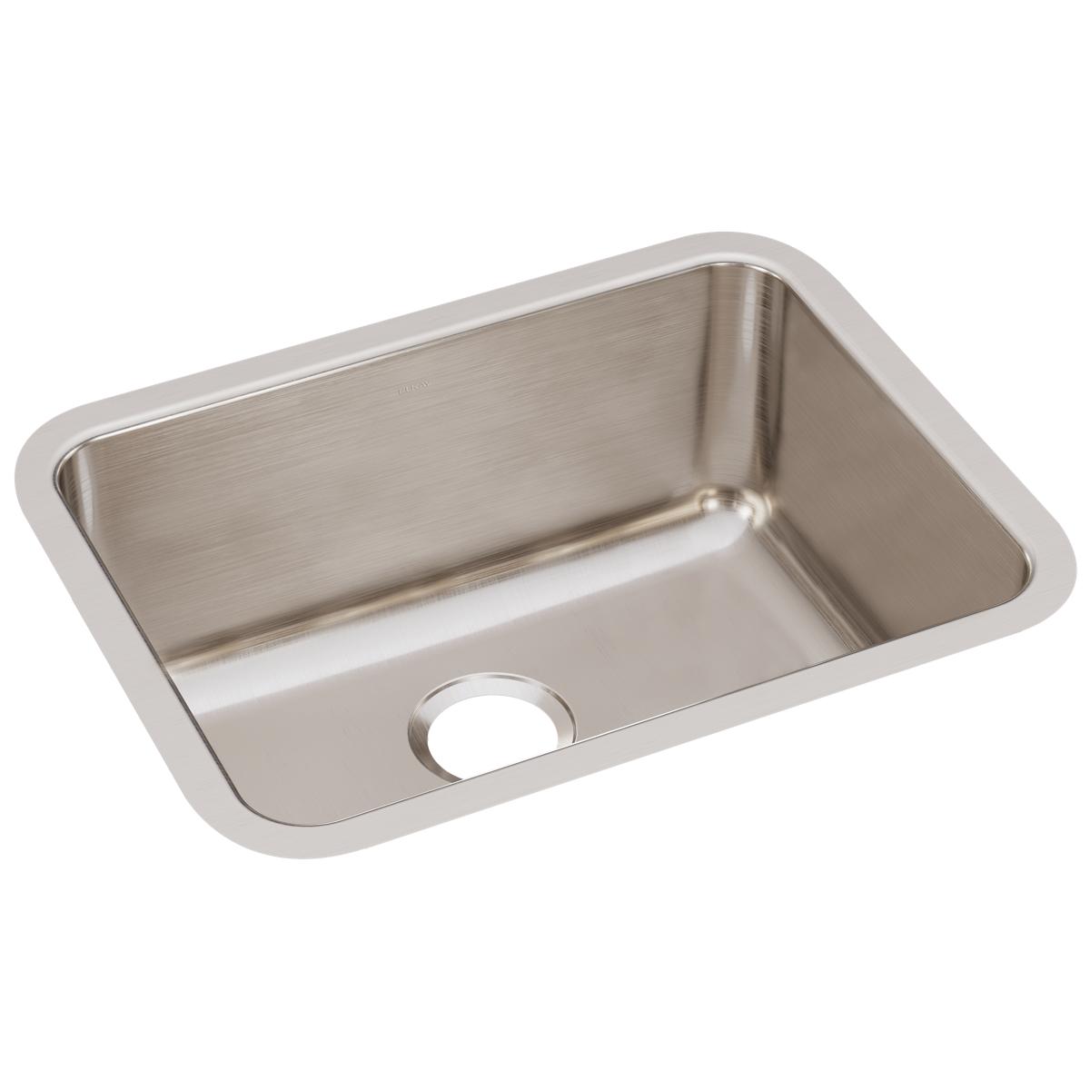 Elkay Lustertone Classic Undermount Single Bowl Kitchen Sink - Dimensions: 23-1/2 x 18-1/4 x 12 Inches