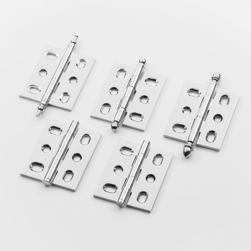 Durable Solid Brass Mortise Hinge with Stunning Dome Finial Design
