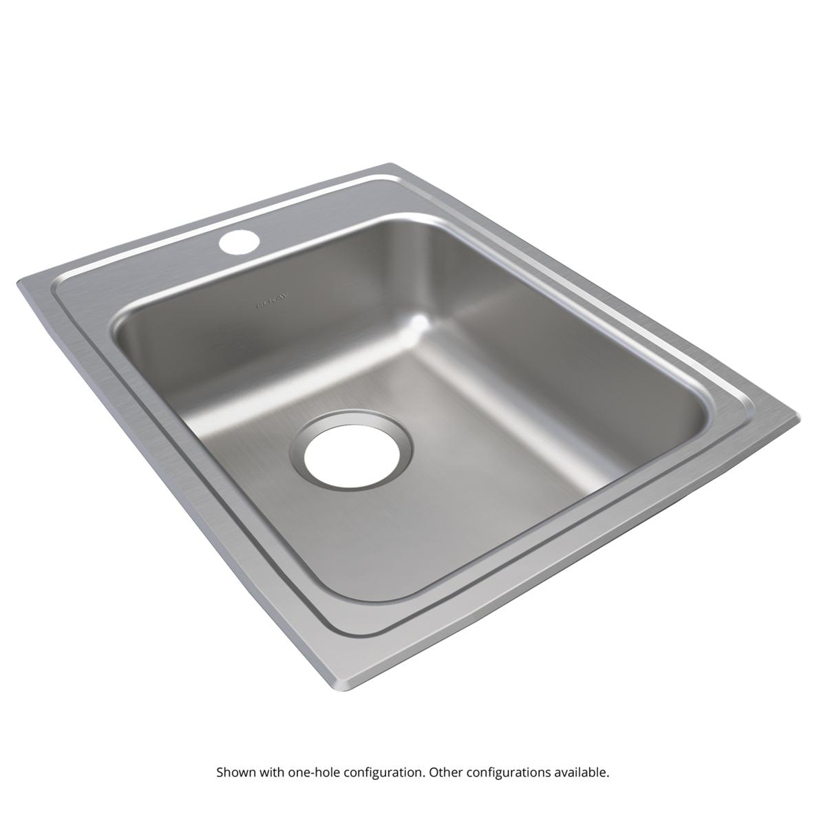 Elkay Lustertone Classic 17x22x6.5 Single Bowl Drop - in ADA - compliant Sink with Durable Steel