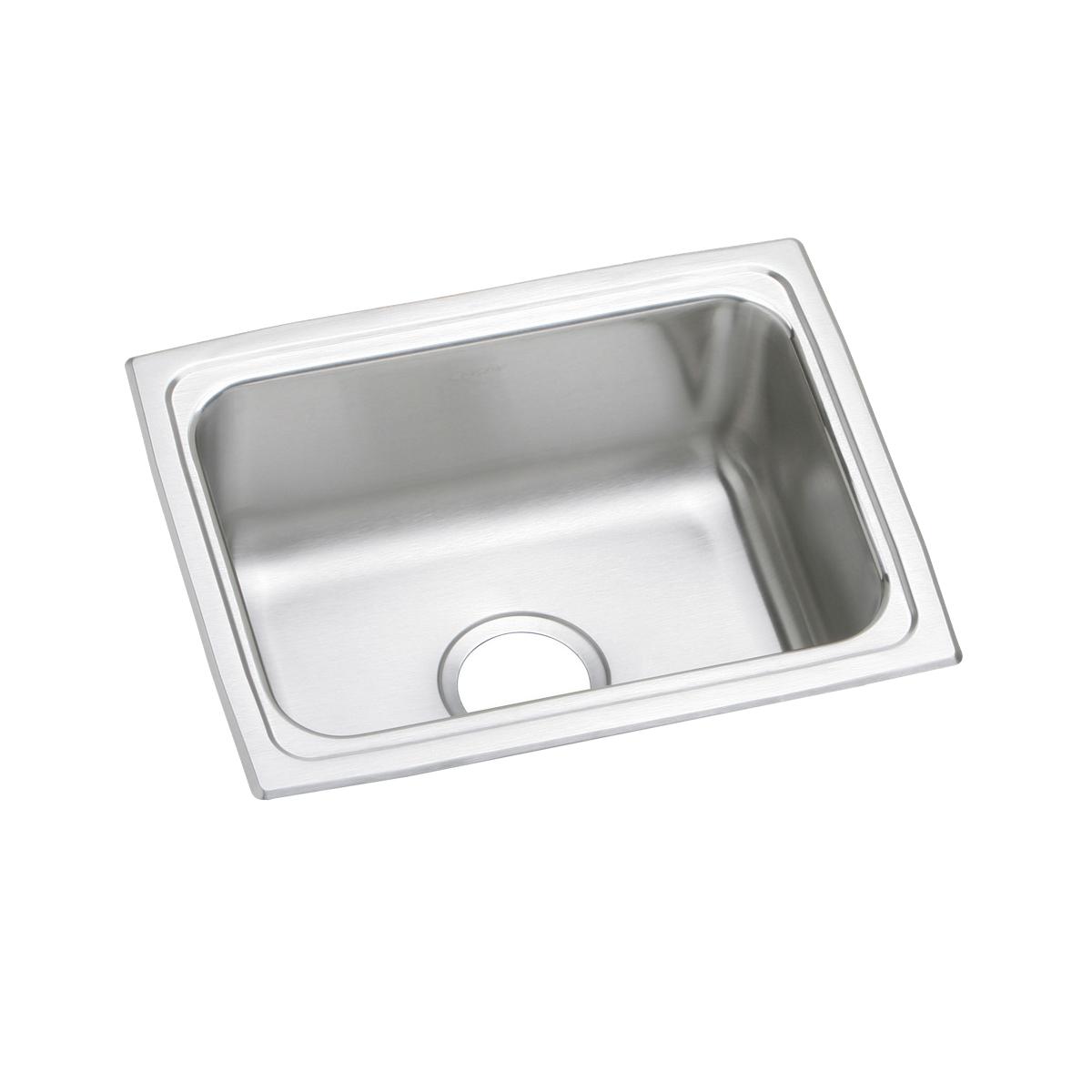Elkay Lustertone Classic 25 x 19-1/2 x 6 ADA-compliant Single Bowl Drop-in Sink for Home