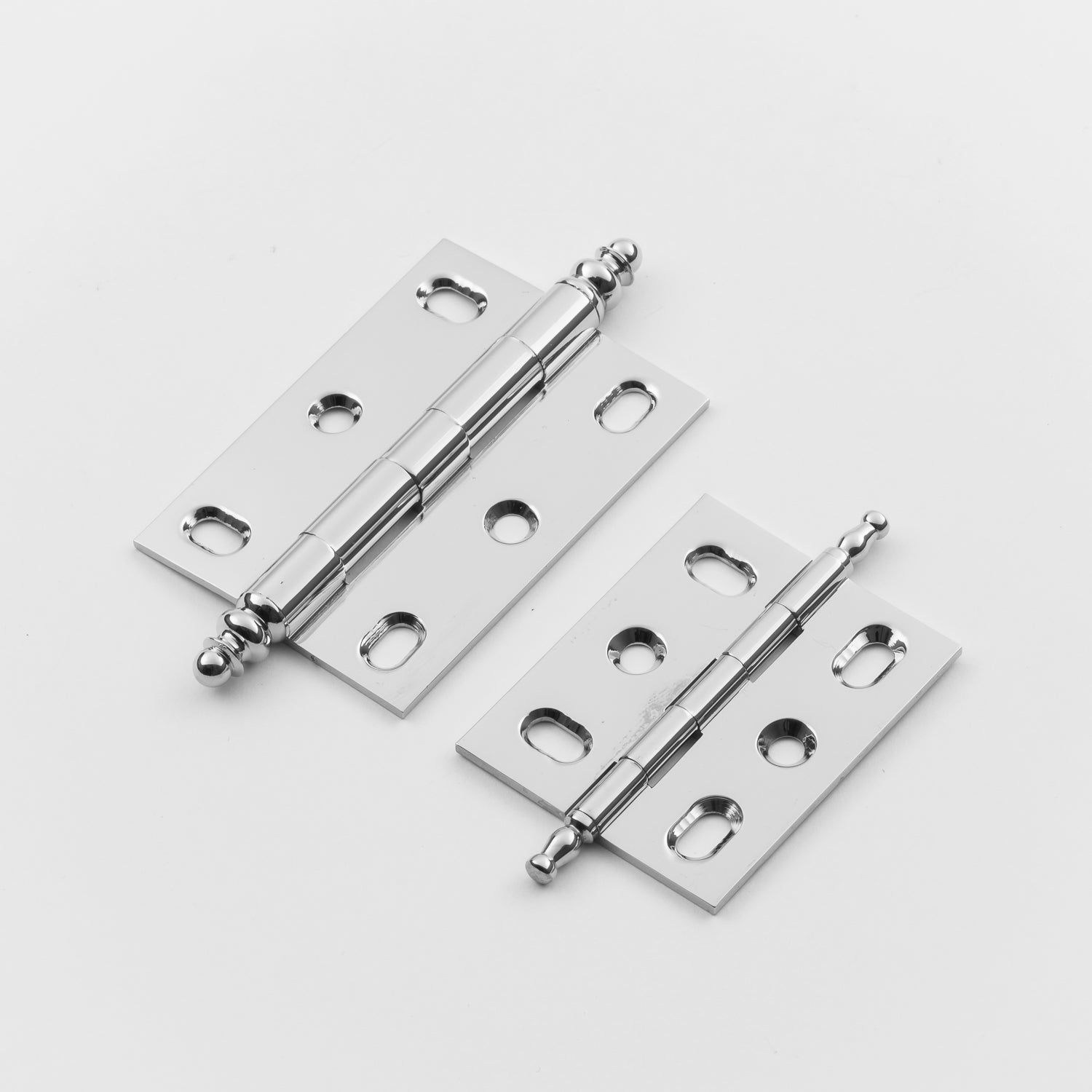Exquisite Classic Solid Brass Mortise Hinge with Minarette Finial for Doors and Cabinetry