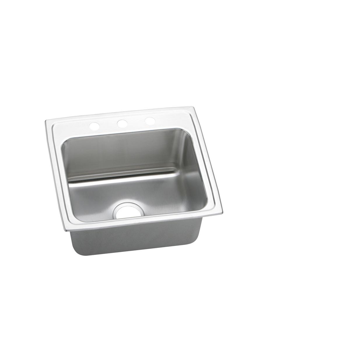 Elkay Lustertone Classic Stainless Steel Single Bowl Drop - in Kitchen Sink with Quick - clip Fastening System, Dimensions 22 x 19 - 1/2 x 10 - 1/8 Inches