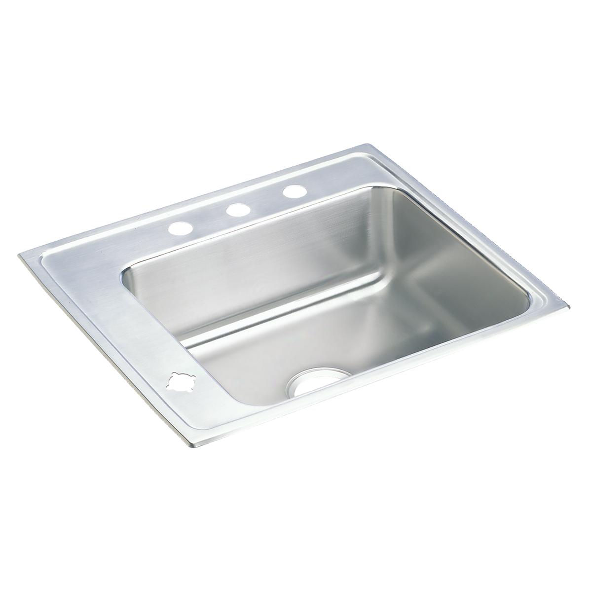 Elkay Lustertone Classic 22x19.5x7.5 Single Bowl Drop - in Sink for Classrooms
