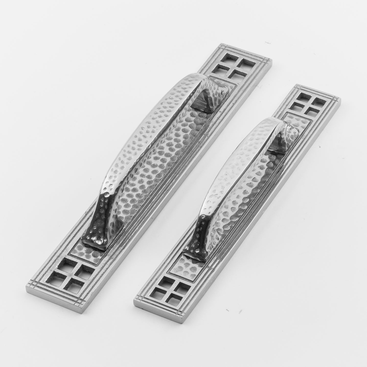Exquisite Classic Brass Arts and Crafts Style 6.5 x 1 Inch (3 Inch Center-to-Center) Door Backplate