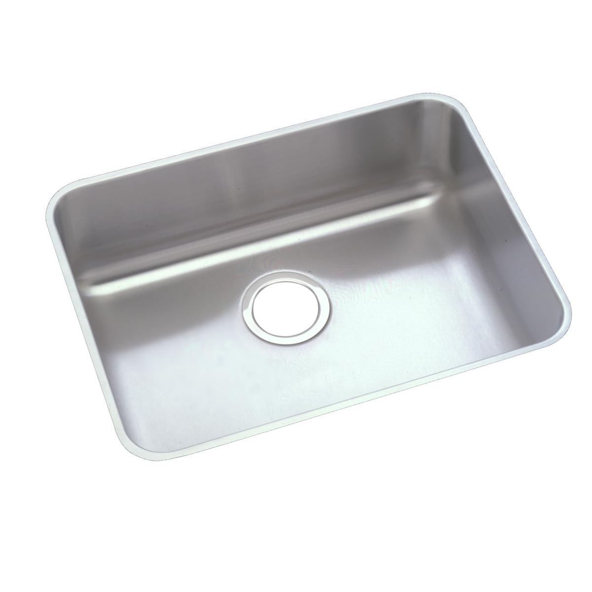 Elkay Lustertone Classic 21.5 x 18.5 x 12 Single Bowl Undermount Stainless Steel Sink for Modern Kitchens