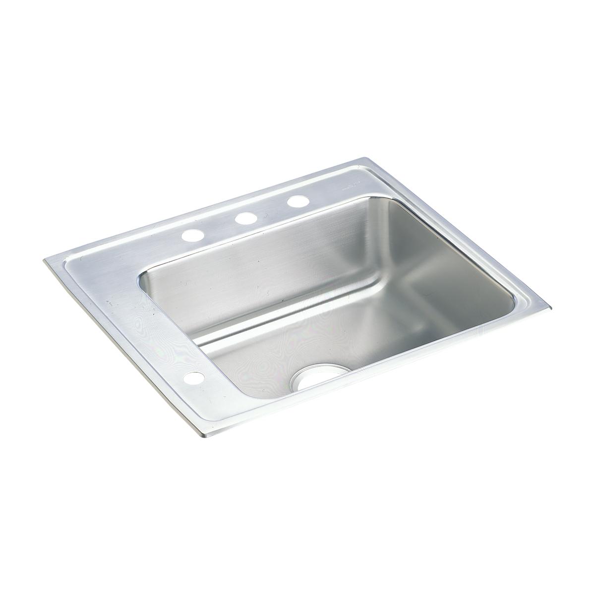 Elkay Lustertone Classic Single Bowl Drop - in Classroom ADA - Compliant Sink with Dimensions of 22 Inches by 19.5 Inches by 5.5 Inches