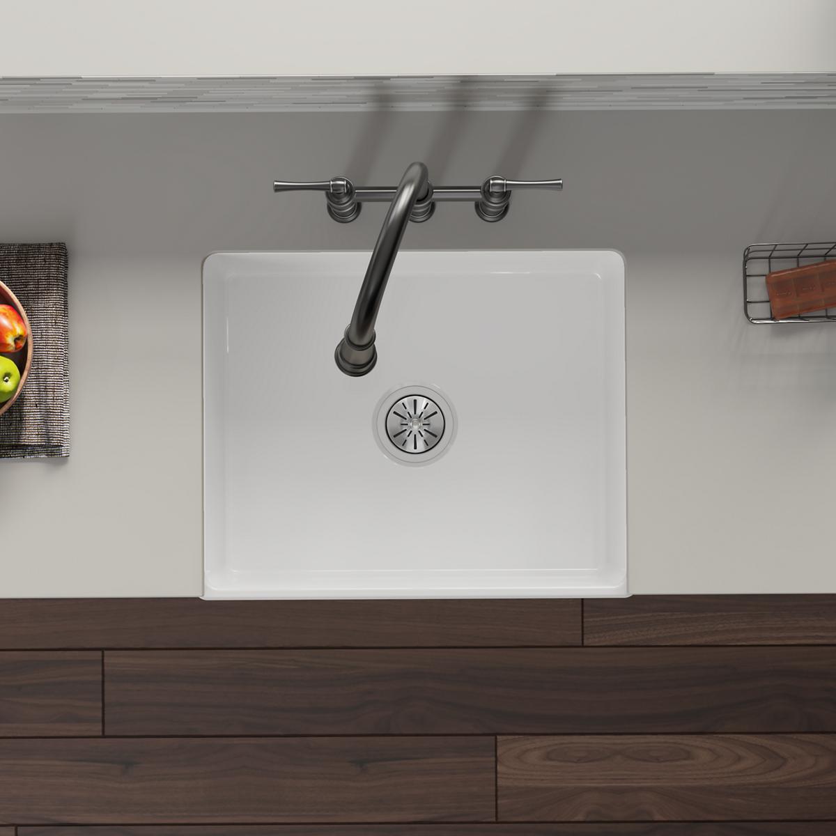 Elkay High - End Deluxe 3 - 1/2 Inch Drain with Type 304 Body Ideal for Fireclay Kitchen Sinks