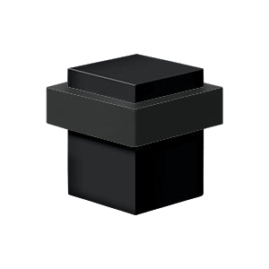 Deltana Solid Brass Square Universal Floor Bumper with a 1-3/8 Size for Doors and Walls