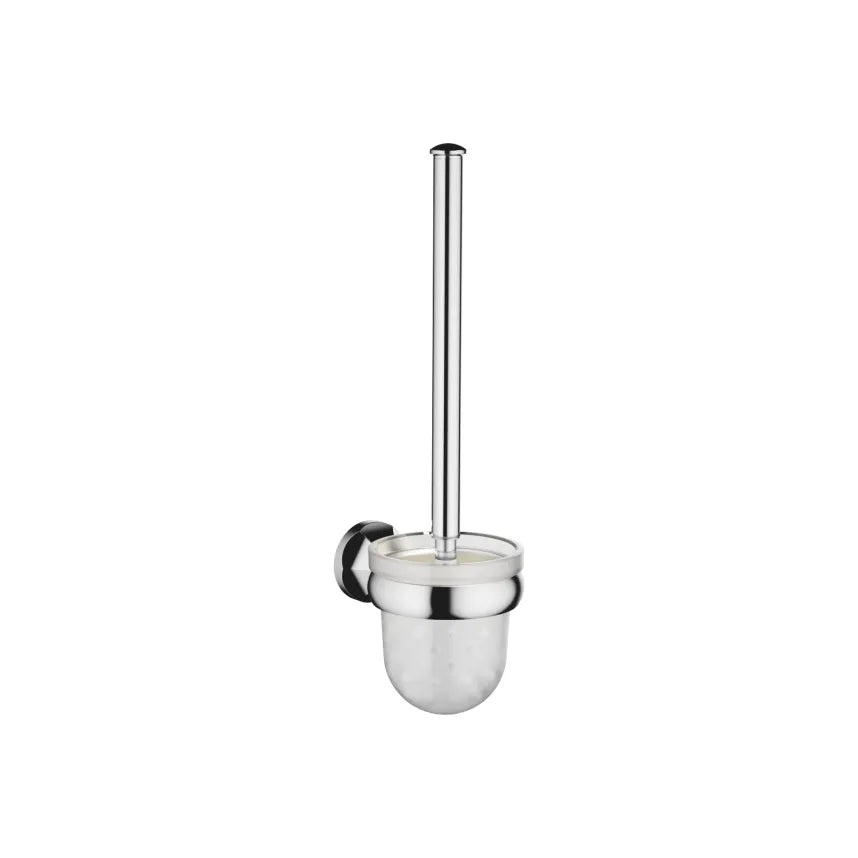 Dornbracht MADISON Wall - Mounted Frosted Glass Toilet Brush Set for Elegant Bathrooms
