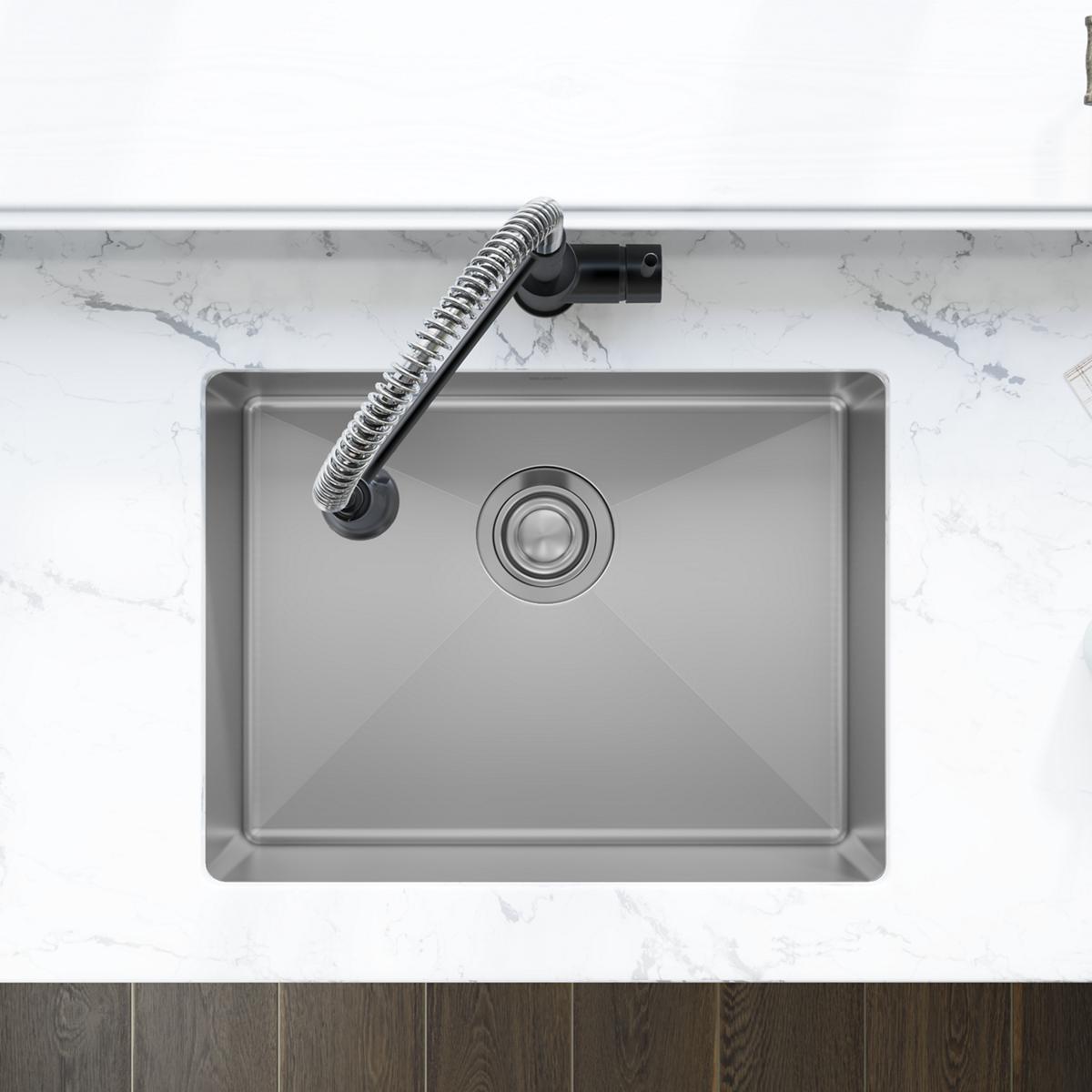 Elkay Crosstown Single Bowl Undermount Kitchen Sink - 16 Gauge Stainless Steel, 23-1/2 x 18-1/4 x 8 Dimensions