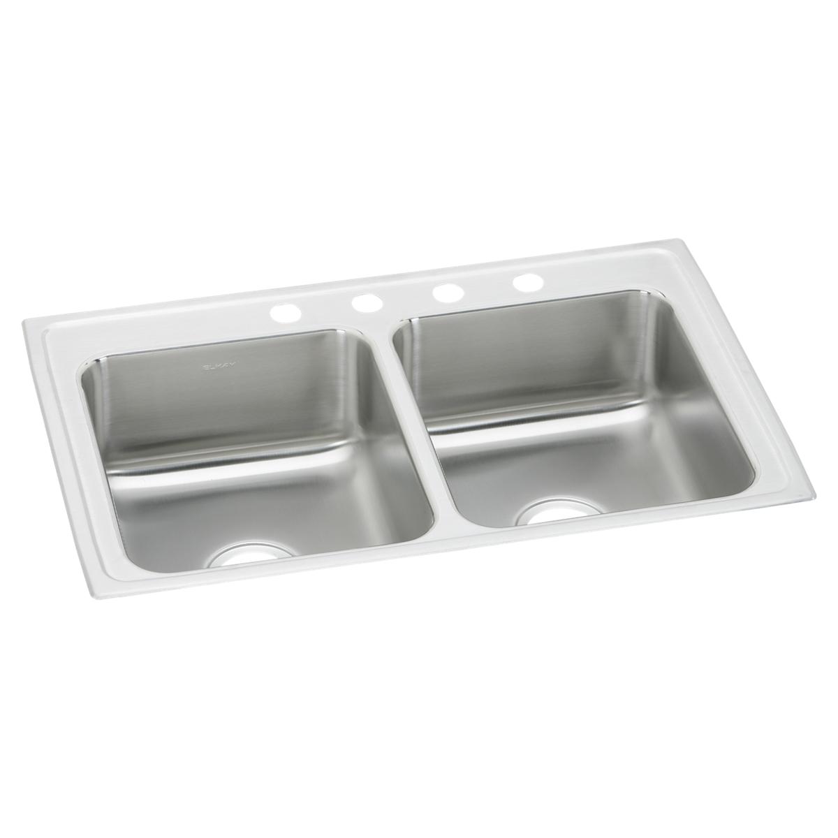 Elkay Celebrity 33 x 22 x 7-1/2 Double Bowl Equal Drop-in Kitchen Sink