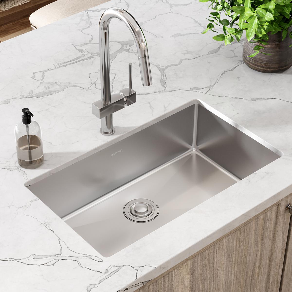 Elkay Crosstown 16-Gauge Single Bowl Undermount Sink - 30.5 x 18.5 x 8