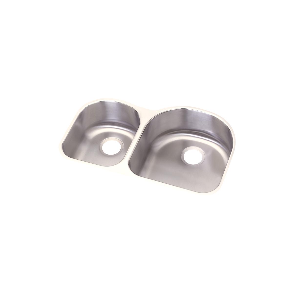 Elkay Dayton Premium 31-1/4 Inches by 20 Inches by 8 Inches Offset 40/60 Double Bowl Undermount Kitchen Sink
