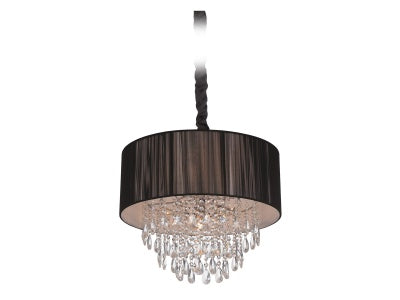 Avenue Lighting's Modern - Traditional Vineland Black Hanging Chandelier
