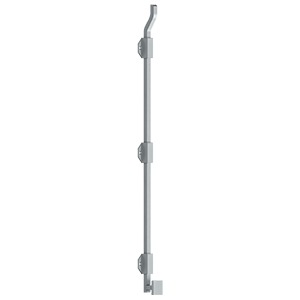 Deltana 26-Inch Solid Brass Modern Offset Surface Bolt for Enhanced Door Security