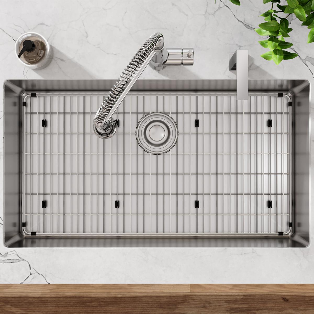 Elkay Crosstown Premium 18 Gauge Stainless Steel 33 x 22 x 9 Inch FR2-Hole Single Bowl Dual Mount Kitchen Sink Kit