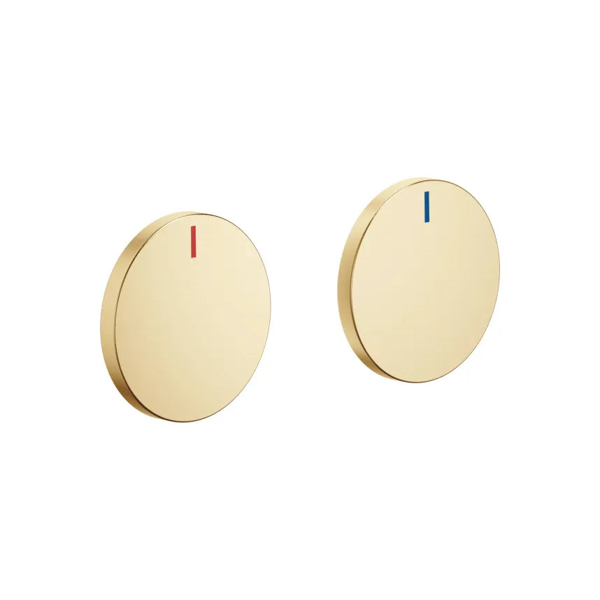 Dornbracht Custom Your Own (CYO) Handle Insert Set with Distinct Red and Blue Markings for Lavatory Applications