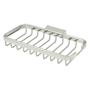 Deltana 8 x 4 Rectangular Solid Brass Wire Basket for Bathroom Storage