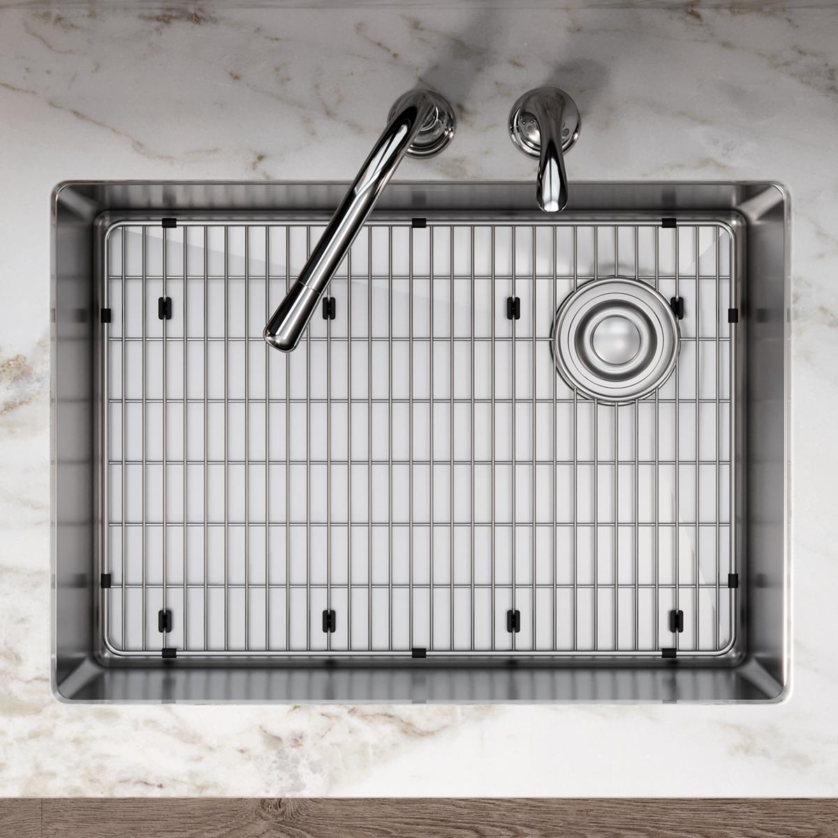 Elkay Crosstown Stainless Steel Kitchen Sink Bottom Grid Measuring 22-1/2 Inches by 15-1/2 Inches by 1-1/4 Inches