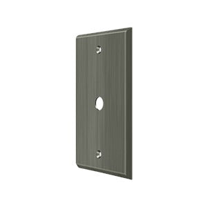 Deltana Solid Brass Switch Plate Cable Cover with Elegant Finishes