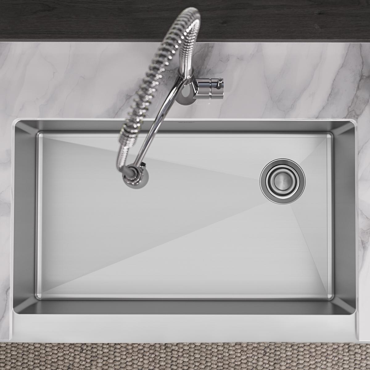 Elkay Crosstown 18-Gauge Single Bowl Farmhouse Sink - 35-7/8 x 20-1/4 x 9