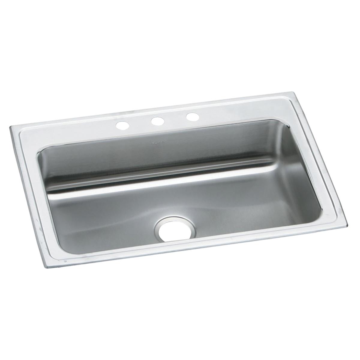 Elkay Celebrity Premium Single Bowl Drop - in Kitchen Sink with Dimensions of 33 Inches by 22 Inches by 7 - 1/4 Inches