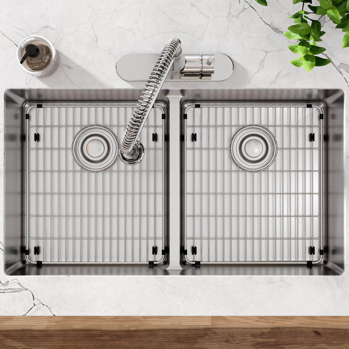 Elkay Crosstown Kitchen Sink Bottom Grid Measuring 13-1/2 Inches by 15-1/2 Inches by 1-1/4 Inches