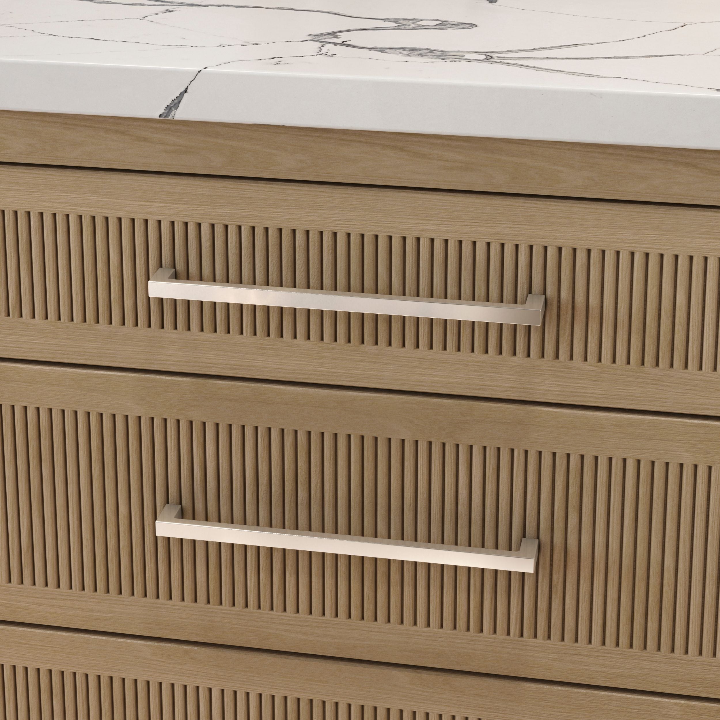 Baldwin's Contemporary Solid Brass Cabinet Pull in Various Sizes