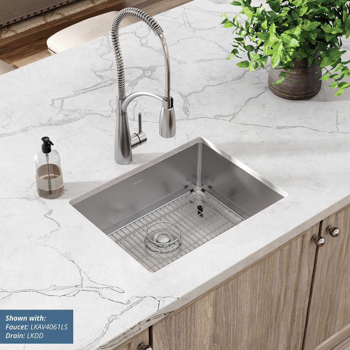Elkay Crosstown Single Bowl Undermount Kitchen Sink Kit with 16 Gauge Stainless Steel, Measuring 23-1/2 x 18-1/4 x 8 Inches