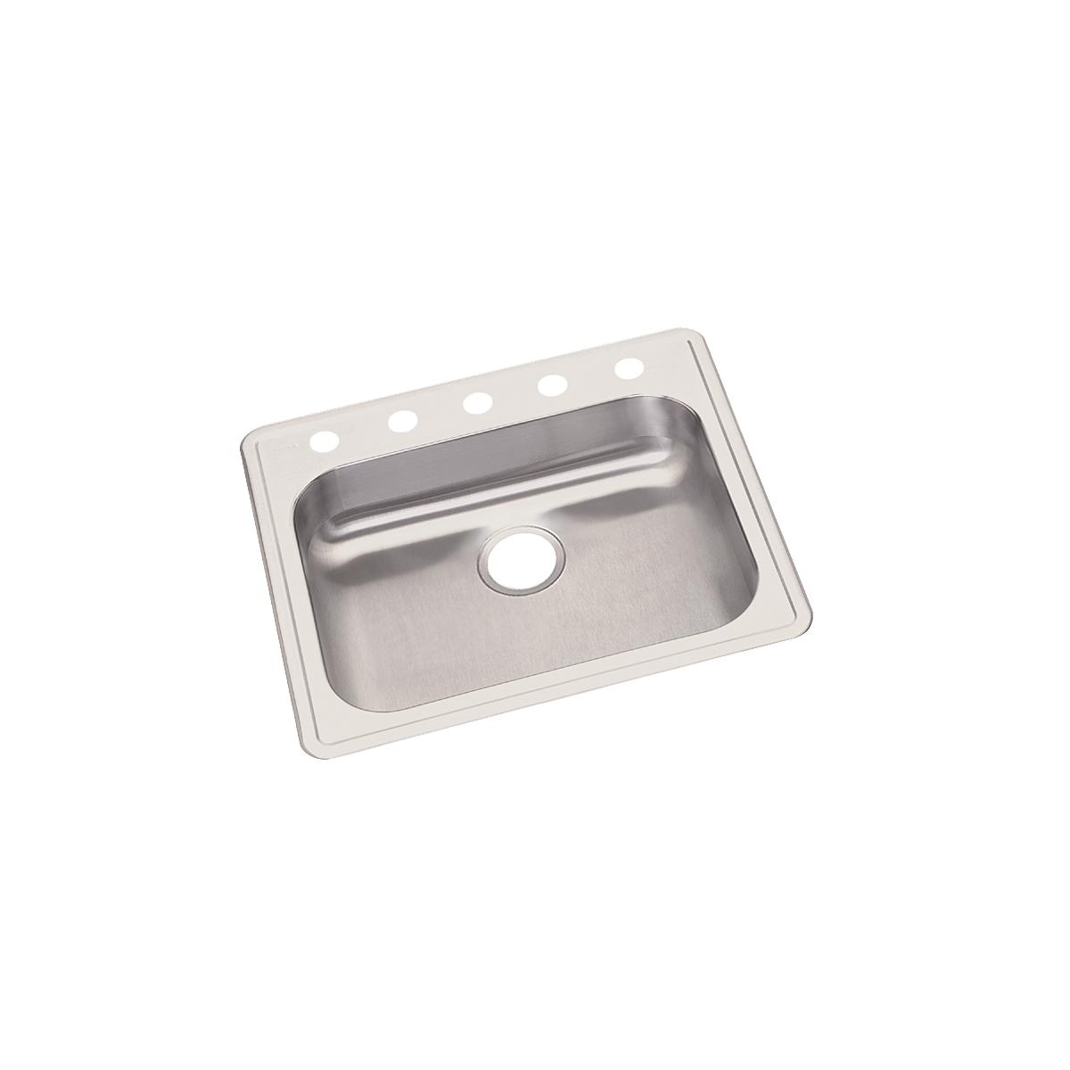 Elkay Dayton 25 x 21-1/4 x 5-3/8 High - quality Single Bowl Drop - in Stainless Steel Sink
