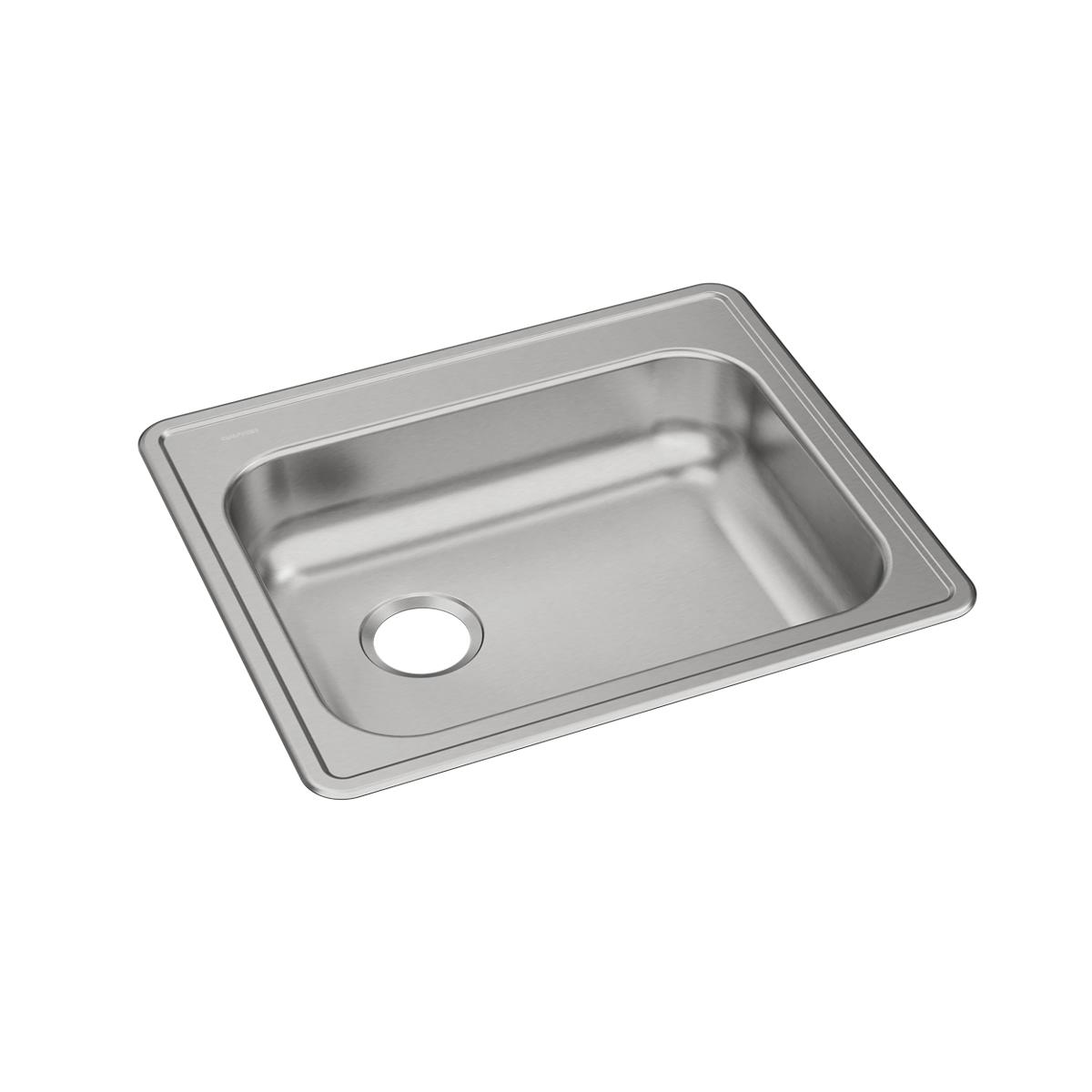 Elkay Dayton High - Quality 25 x 21 - 1/4 x 5 - 3/8 Single Bowl Drop - in Sink with Left Drain
