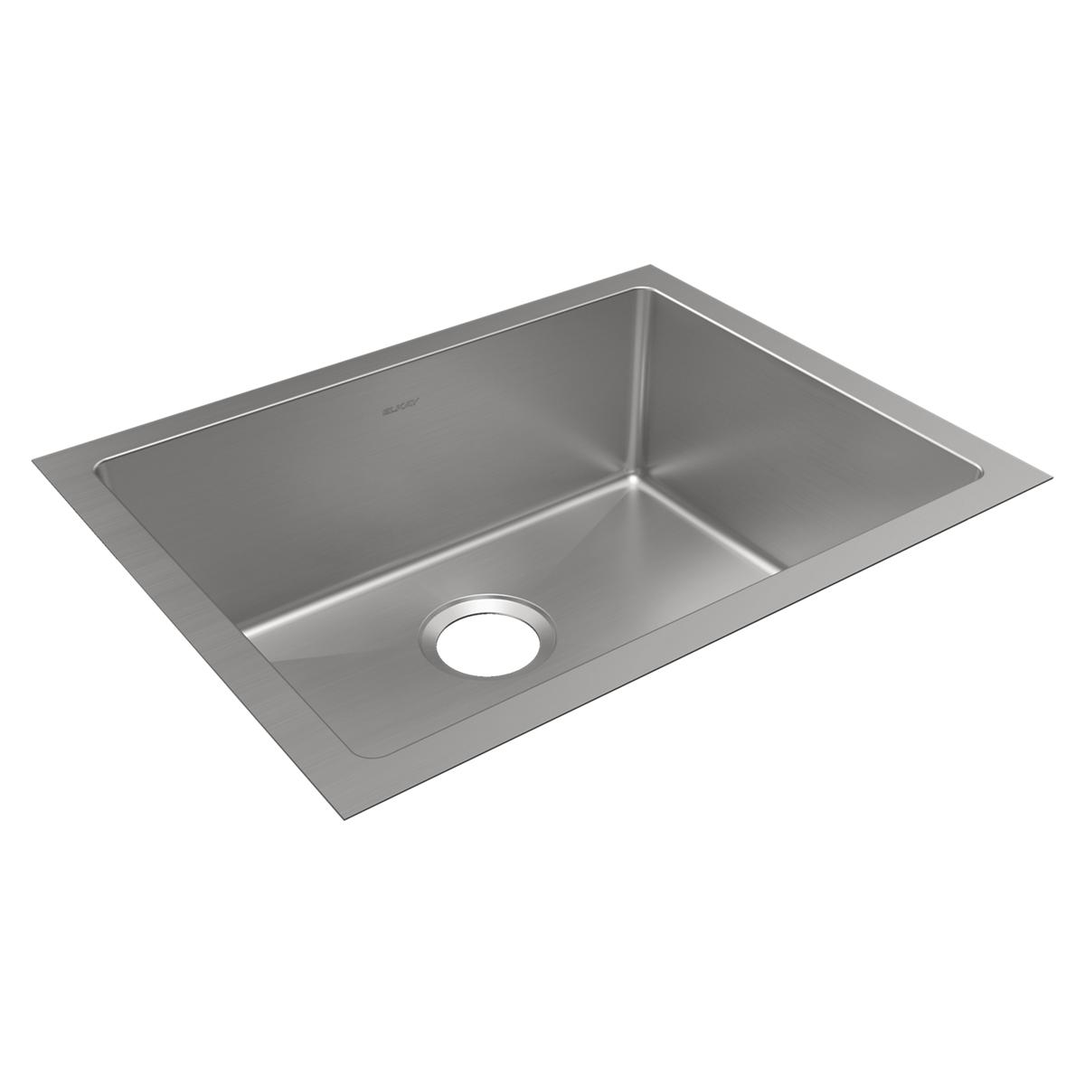 Elkay Crosstown Single Bowl Undermount Kitchen Sink - 16 Gauge Stainless Steel, 23-1/2 x 18-1/4 x 8 Dimensions