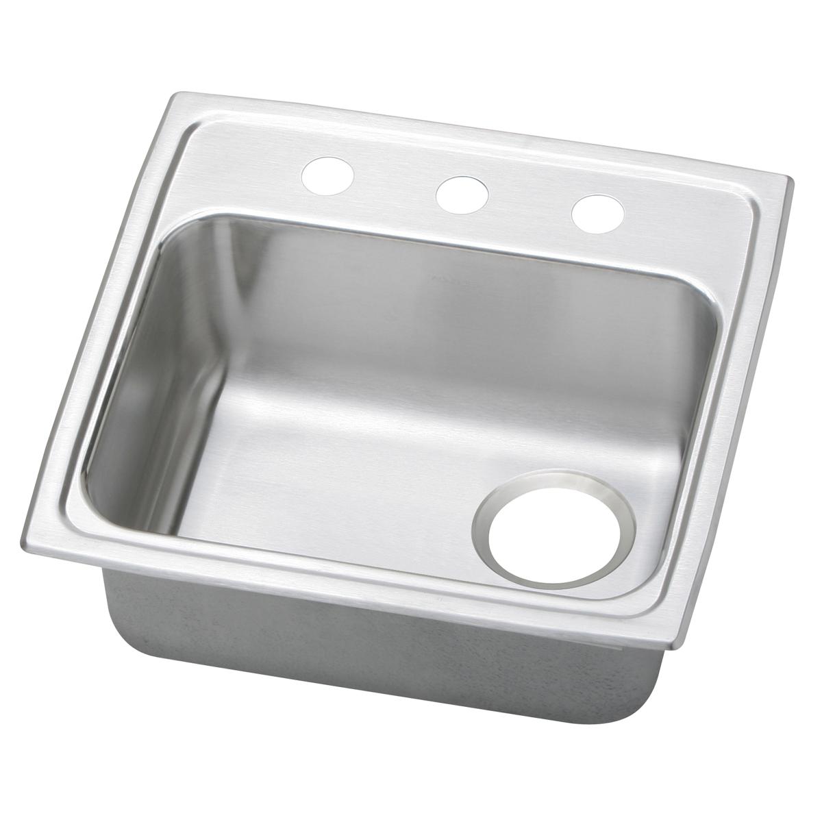Elkay Celebrity 19.5 x 19 x 5.5 Single Bowl Drop - in ADA - compliant Sink with Quick - clip and Right Drain