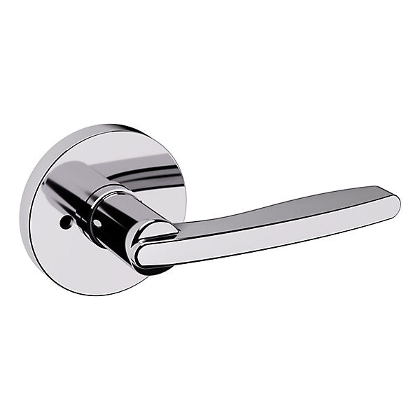 Baldwin Contemporary Tubular Lever Set with 5046 Round Rose for Doors