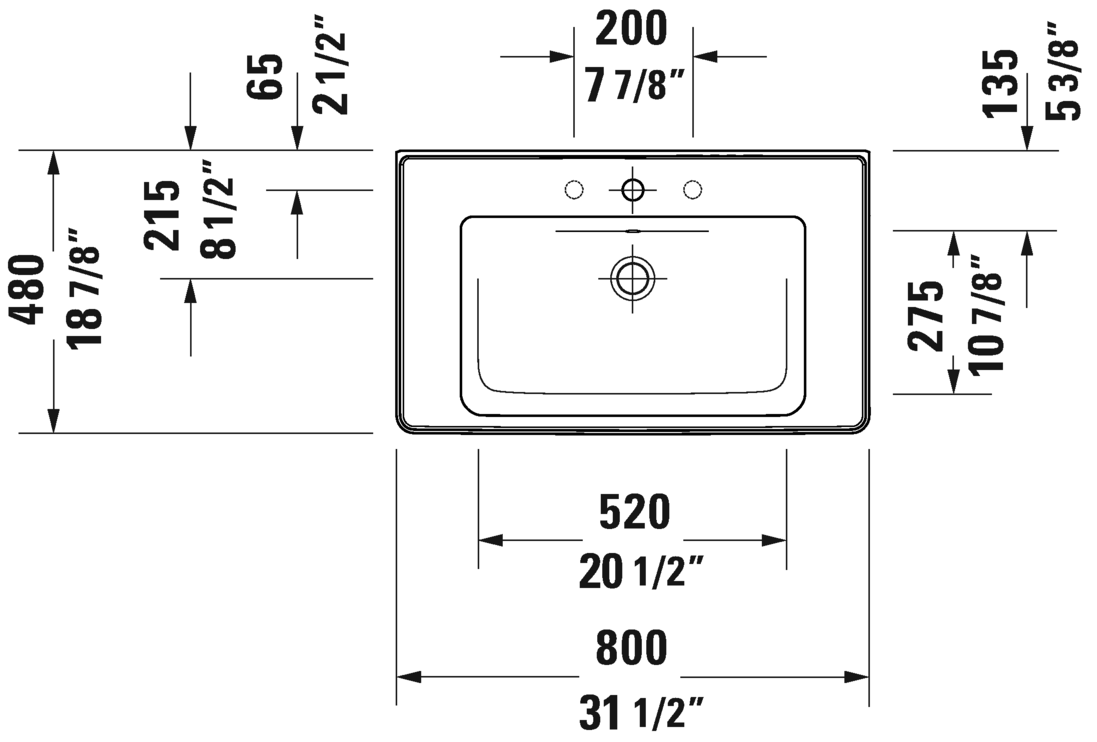 Duravit D - Neo Modern and Functional Vanity Sink