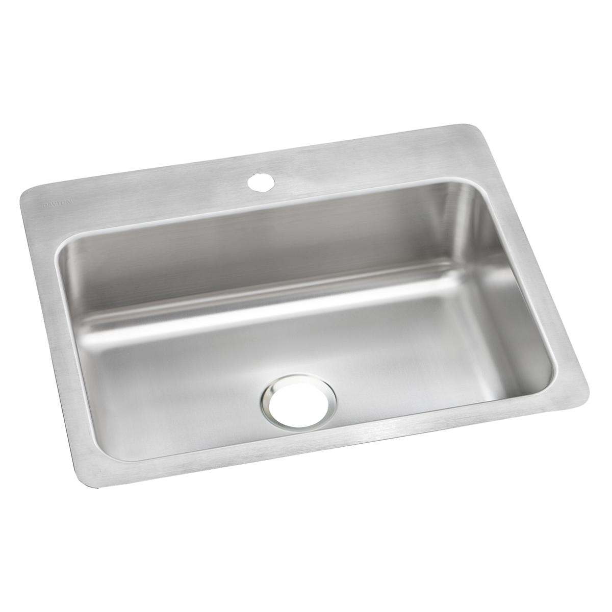 Elkay Dayton 27-Inch by 22-Inch by 8-Inch Single Bowl Dual Mount Kitchen Sink for Enhanced Culinary Spaces