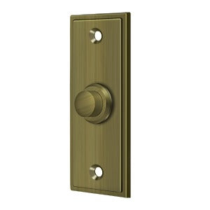Deltana Modern Rectangular-Style Contemporary Door Bell Button for Home Entrance
