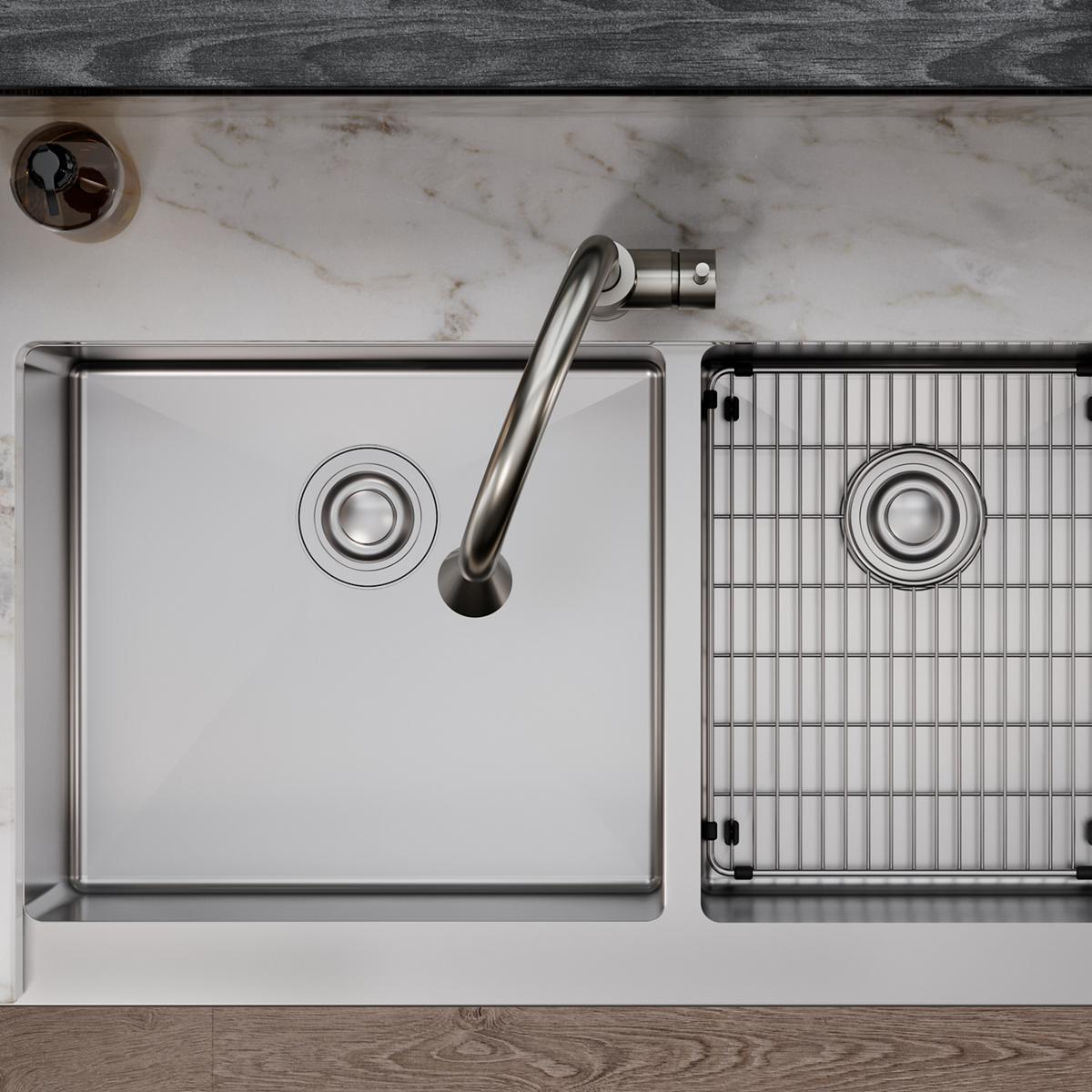 Elkay Crosstown Premium Stainless Steel Bottom Grid Measuring 13-1/8 Inches by 16-1/8 Inches by 1-1/4 Inches for Elkay Sinks