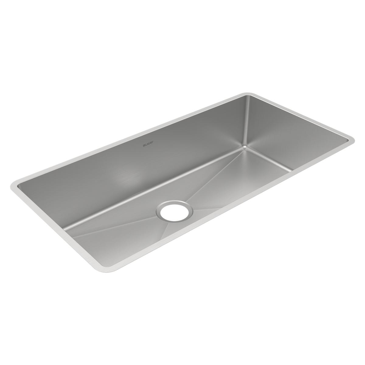 Elkay Crosstown Single Bowl Undermount Kitchen Sink - 18 Gauge, 36.5 x 18.5 x 9 Inches, Ideal for Modern Kitchens