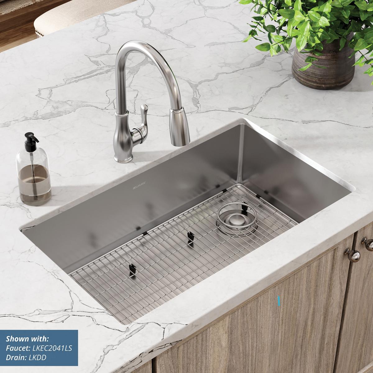 Elkay Crosstown 18 Gauge Single Bowl Undermount Sink Kit - 31.5 x 18.5 x 9