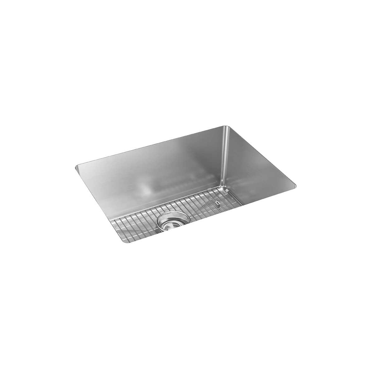Elkay Crosstown 16 Gauge Stainless Steel Single Bowl Undermount Kitchen Sink Kit with 23-1/2 x 18-1/4 x 10 Dimensions