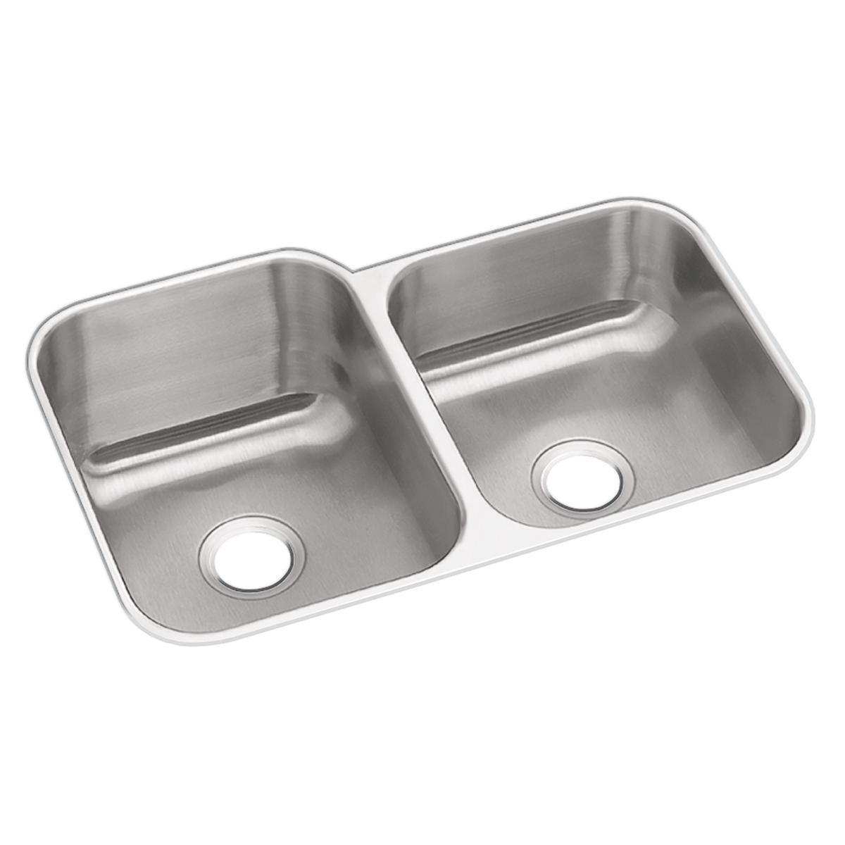 Elkay Dayton 18-Gauge 31-3/4 x 20-1/2 x 10 60/40 Double Bowl Undermount Kitchen Sink
