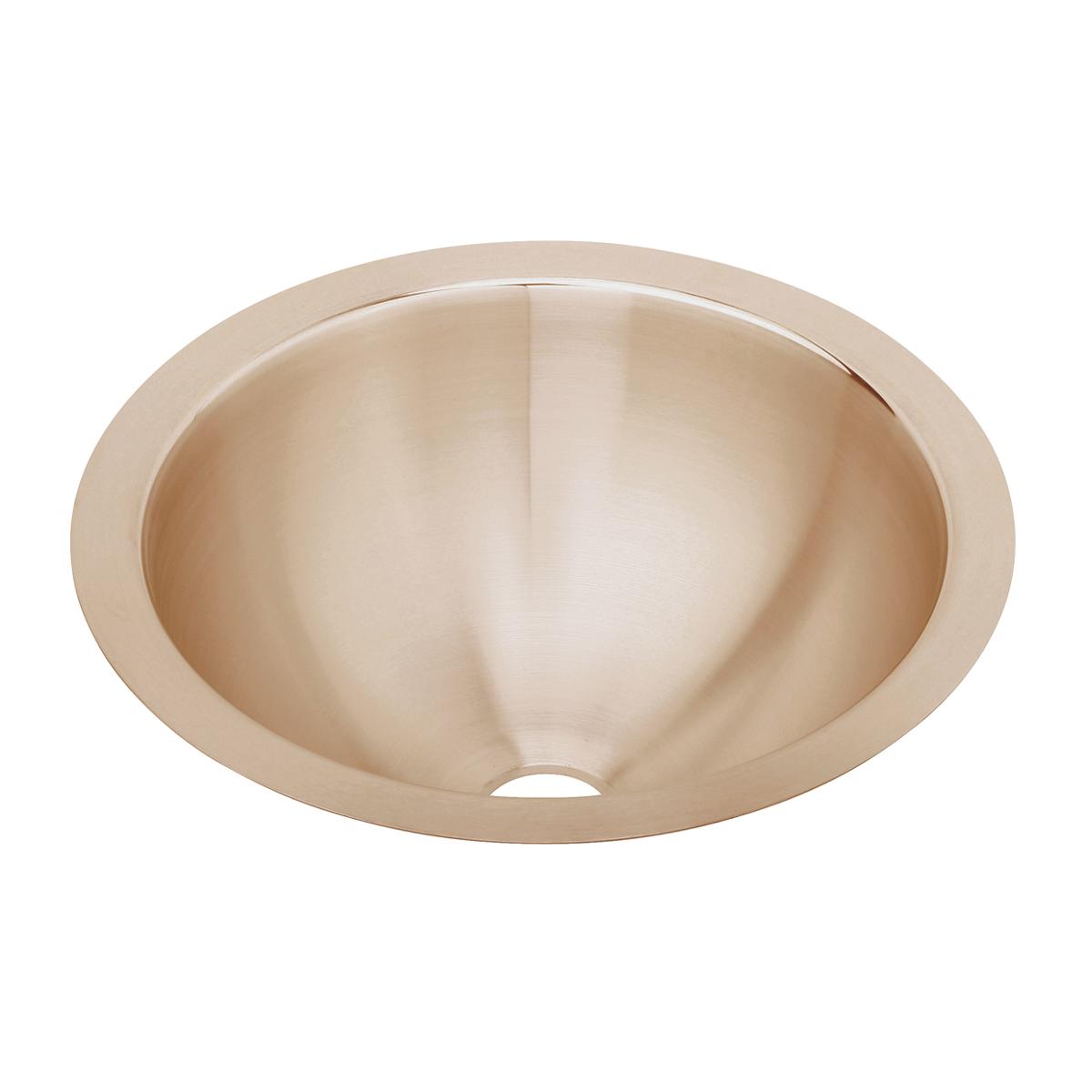 Elkay CuVerro Antimicrobial Copper Bathroom Undermount Single Bowl Sink with Dimensions of 14-3/8 x 14-3/8 x 6 Inches