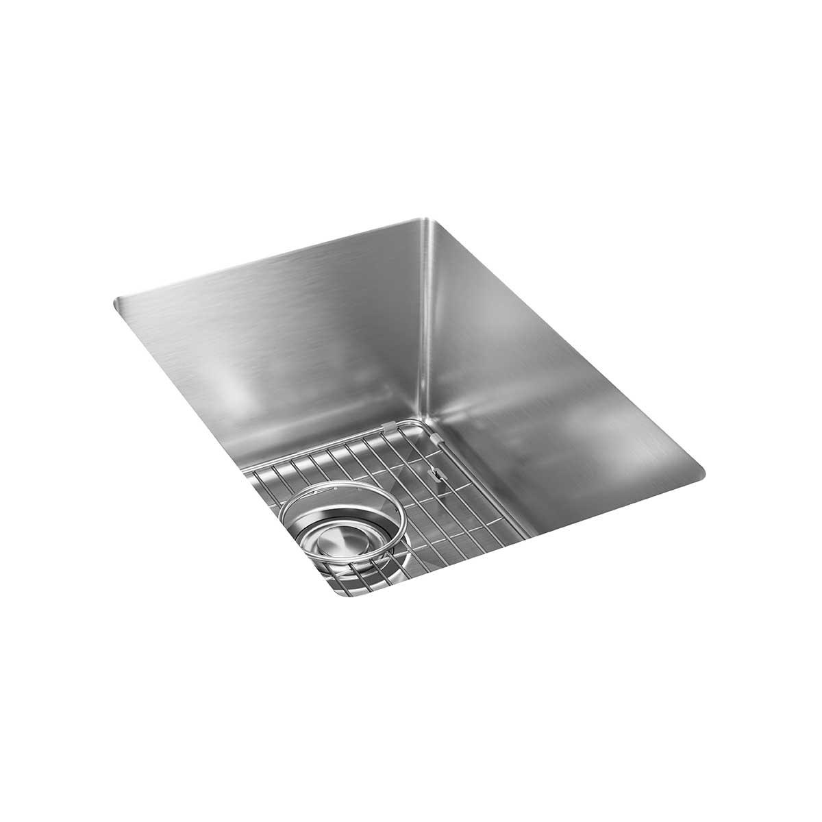 Elkay Crosstown 18-Gauge 13.5x18.5x9 Single-Bowl Undermount Bar Sink Kit for Durable Use