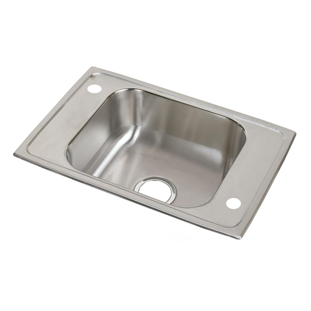 Elkay Celebrity Single Bowl Drop - in Stainless Steel Classroom Sink, Dimensions 25 Inches x 17 Inches x 6 - 7/8 Inches